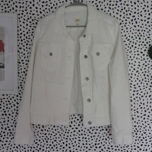 White jean jacket